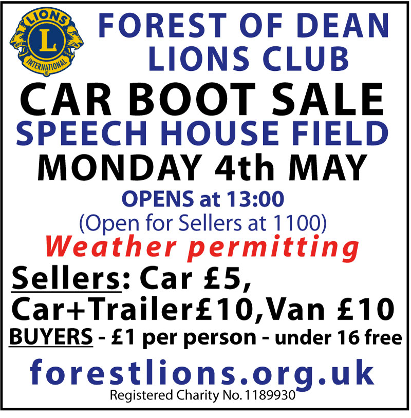 An image for the Lions Car Boot Sale at the SPEECH HOUSE